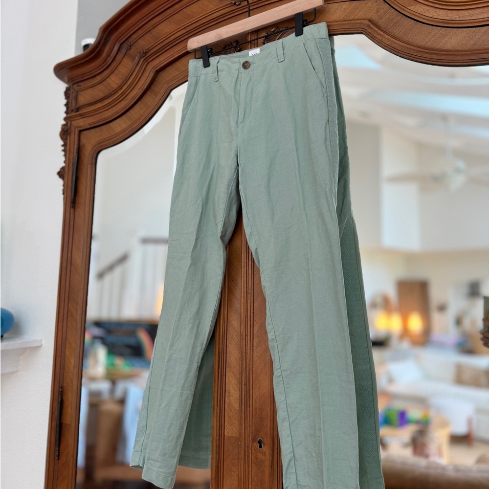 Sage Green Linen Pants